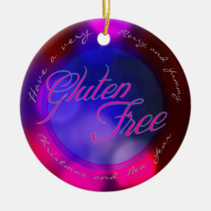 Un ornement libre de gluten - pour l'arbre de