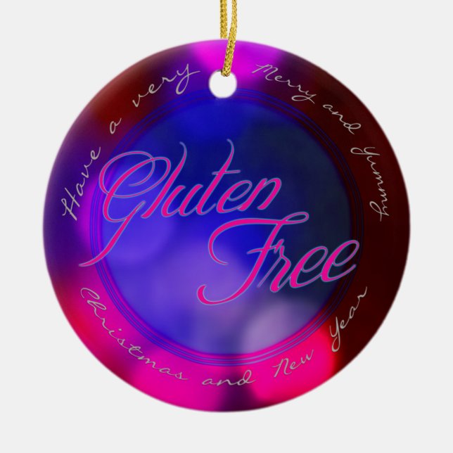 Un ornement libre de gluten - pour l'arbre de (Devant)