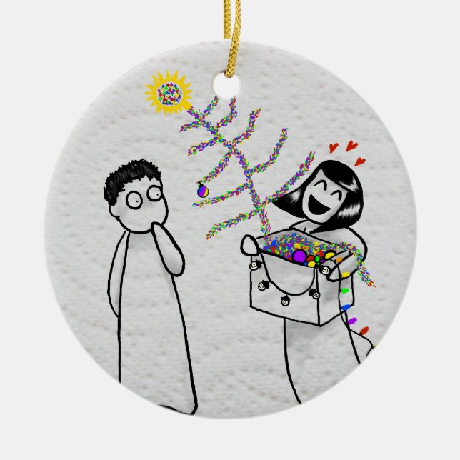 Un ornement très de mauvais goût de Noël (Devant)