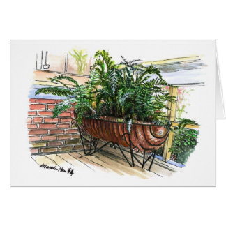 Un panier des fougères