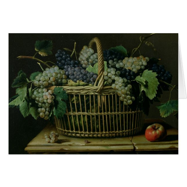 Un panier des raisins (Devant horizontal)