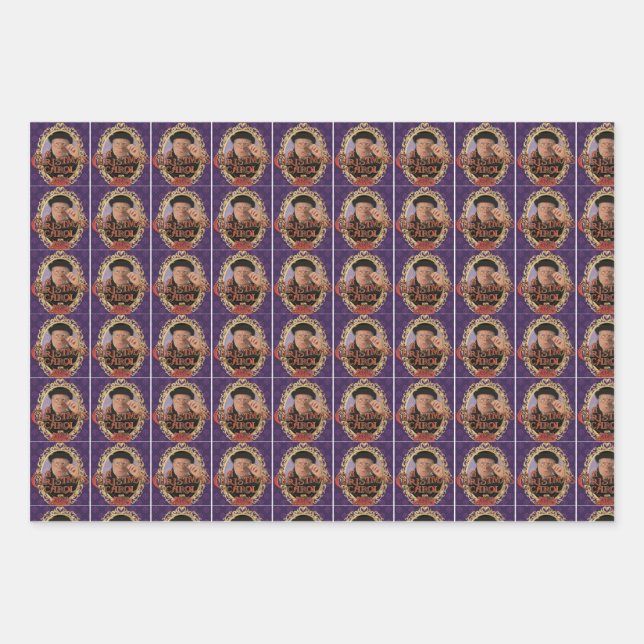 Un papier d'enveloppement de carol de Noël (Devant)