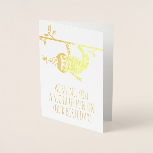 Un parfum amusant Gold Foil carte d'anniversaire (Devant)