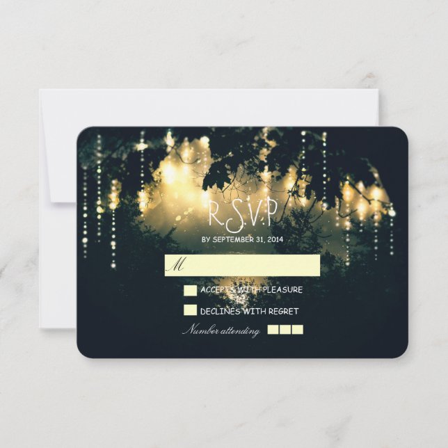 Un pays rustique illumine les cartes RSVP de maria (Devant)