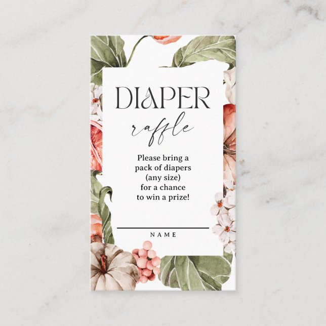 Un Petit Baby shower Citrouille Cartes De Repas (Devant)