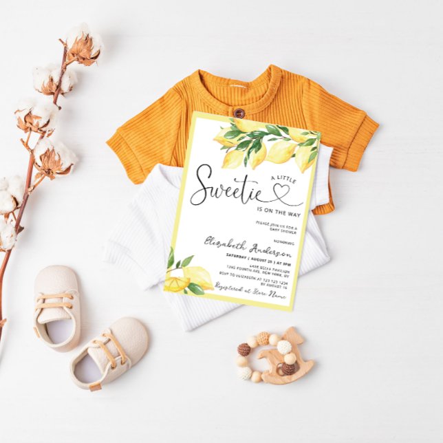 Un petit Baby shower de citron doux Invitation (Créateur téléchargé)