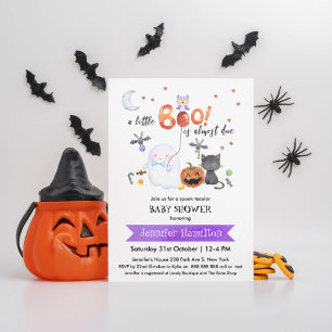 Un petit Boo Halloween Baby shower Invitation