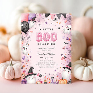 Un petit Boo Halloween Baby shower Invitation