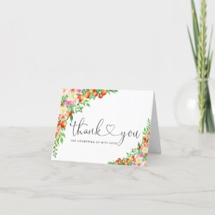 Un petit Carte de remerciements baby shower