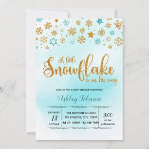 Un petit flocon de neige est en route invitation