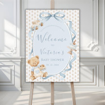Un petit gentleman ours bleu bébé planches en mous