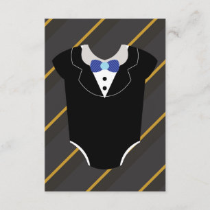 Un petit homme tuxedo baby shower invitation carte