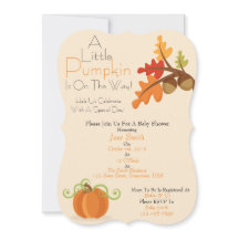 Un petit Invitation Baby shower Citrouille