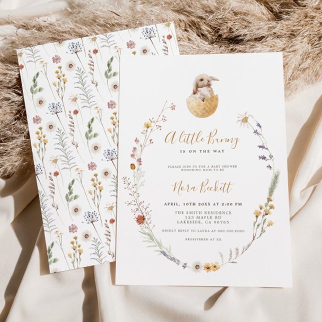 Un petit lapin Baby shower de Pâques Invitation (Créateur téléchargé)