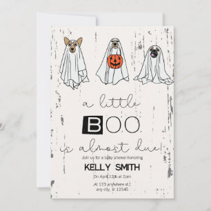 Un petit livre est presque dû Invitation Baby show