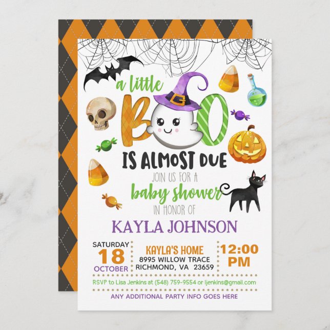 Un petit livre est presque dû Invitation - Blanc (Devant / Derrière)