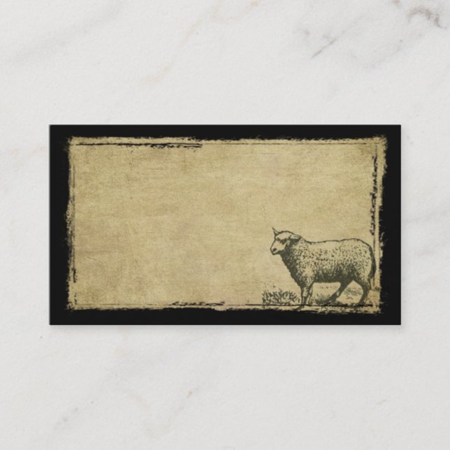 Un petit mouton solitaire Prim des cartes de (Devant)