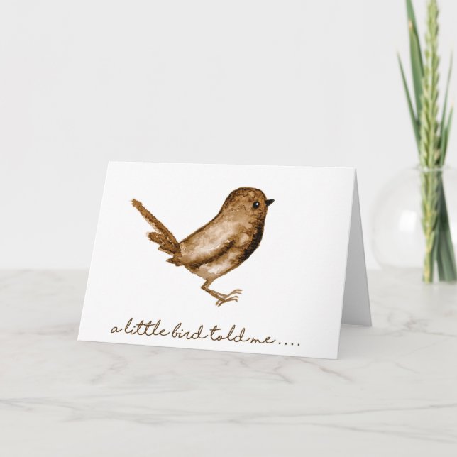 Un petit oiseau m'a indiqué la carte imprimée (Devant)
