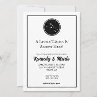 Un Petit Taurus Baby shower Zodiaque Invitation