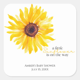 Un petit tournesol se trouve sur la route Sticker 