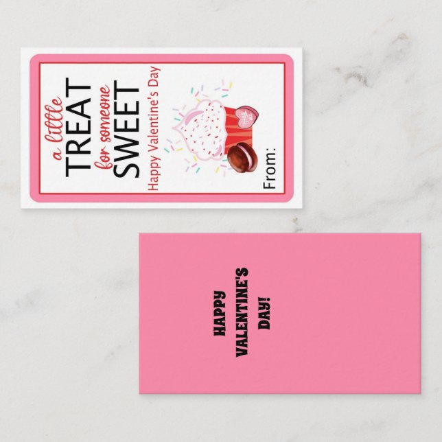 UN PETIT TRAITEMENT POUR UNE CARTE DE VALENTINE DO (Devant / Derrière)