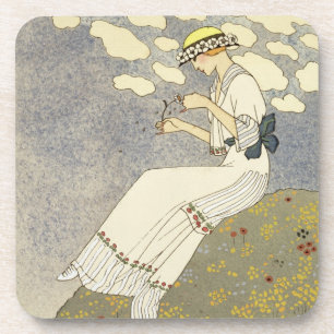 Un Peu..., design for a country dress by Paquin, 1 Coaster