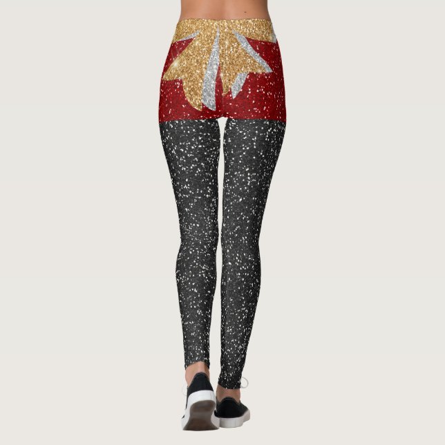Un Peu Plus Bling Pop Fashion Leggings (Dos)