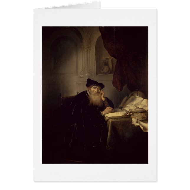 Un philosophe, 1635 (huile sur le panneau) (Devant)
