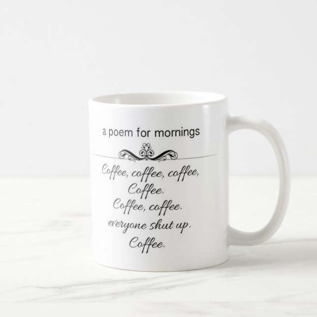Un poème pour la tasse de matins (Droite)
