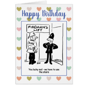 Un pompier et un policier partagent une plaisanter