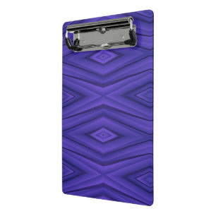 Un porte-bloc violet avec un losange géométrique 
