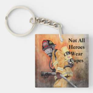 Un Porte - clé de pompier personnalisé, Fireman 