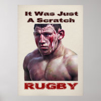 Un Poster De Rugby À Grille