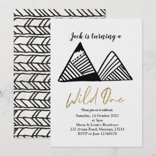 Un premier invitation sauvage d'anniversaire de