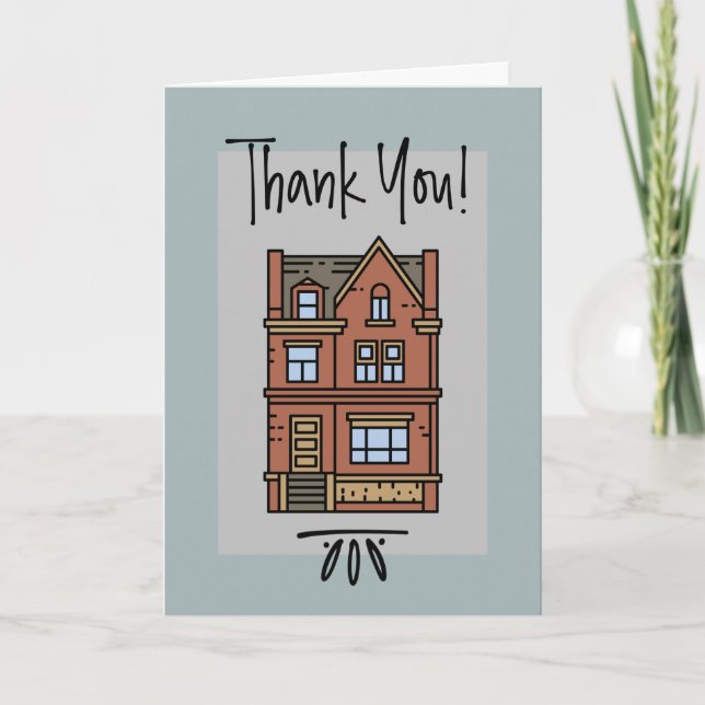 Un quartier personnalisé Nouveau Carte de remercie (Devant)