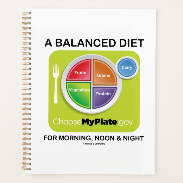 Un Régime Équilibré Pour Midi Et Nuit MyPlate (Devant)