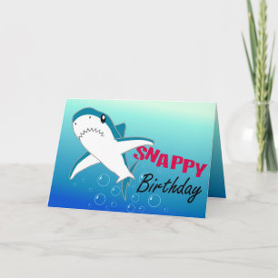 Un requin coloré amusant Bonne carte d'anniversair