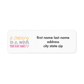 Un rêve est un souhait que votre coeur fait