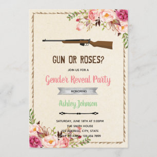 Un revolver ou un rose révèle une invitation