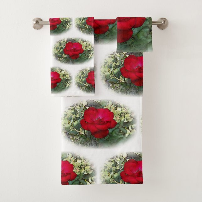 Un rose solitaire (En situation)