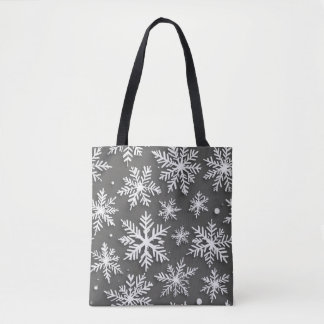 un sac avec un motif de flocon de neige