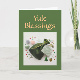 Un sac de bienheureux Yule Carte de vacances Pagan