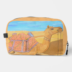 Un sac de toilette chameau