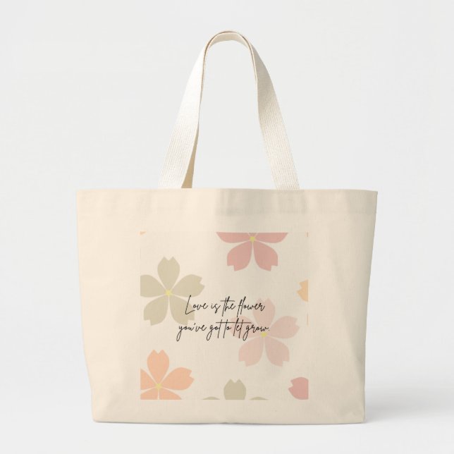 Un sac fourre-tout à fleurs (Devant)