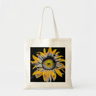 Un sac fourre-tout avec une photo de tournesol