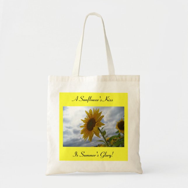 Un Sac fourre-tout de baiser de tournesol (Devant)