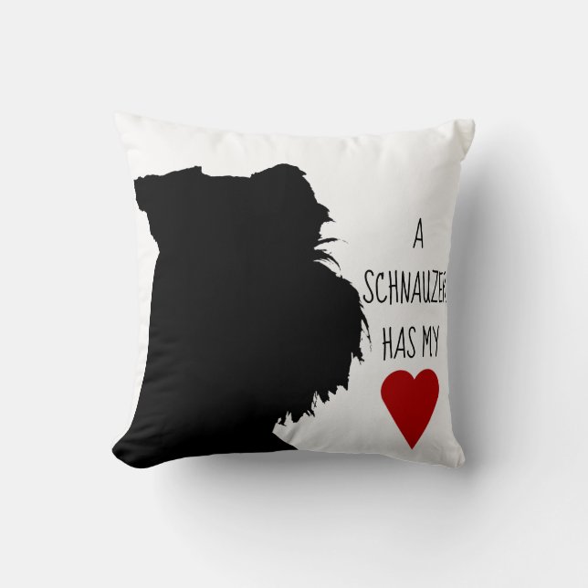 "Un schnauzer coussin a mon coeur" (Recto)