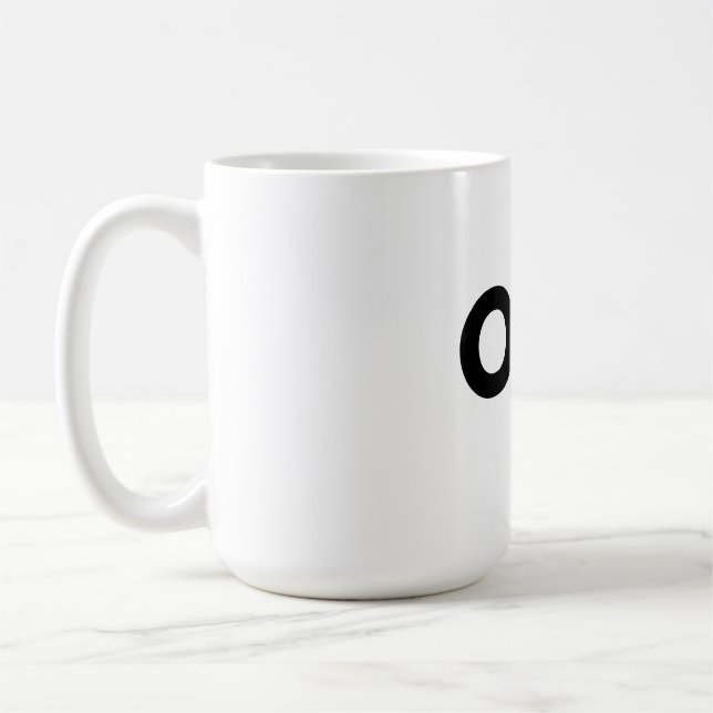 UN simple mug de typographie  (Gauche)