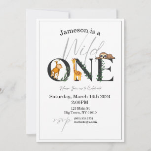 Un singe sauvage, Giraffe, Invitation de la jungle