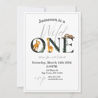 Un singe sauvage, Giraffe, Invitation de la jungle